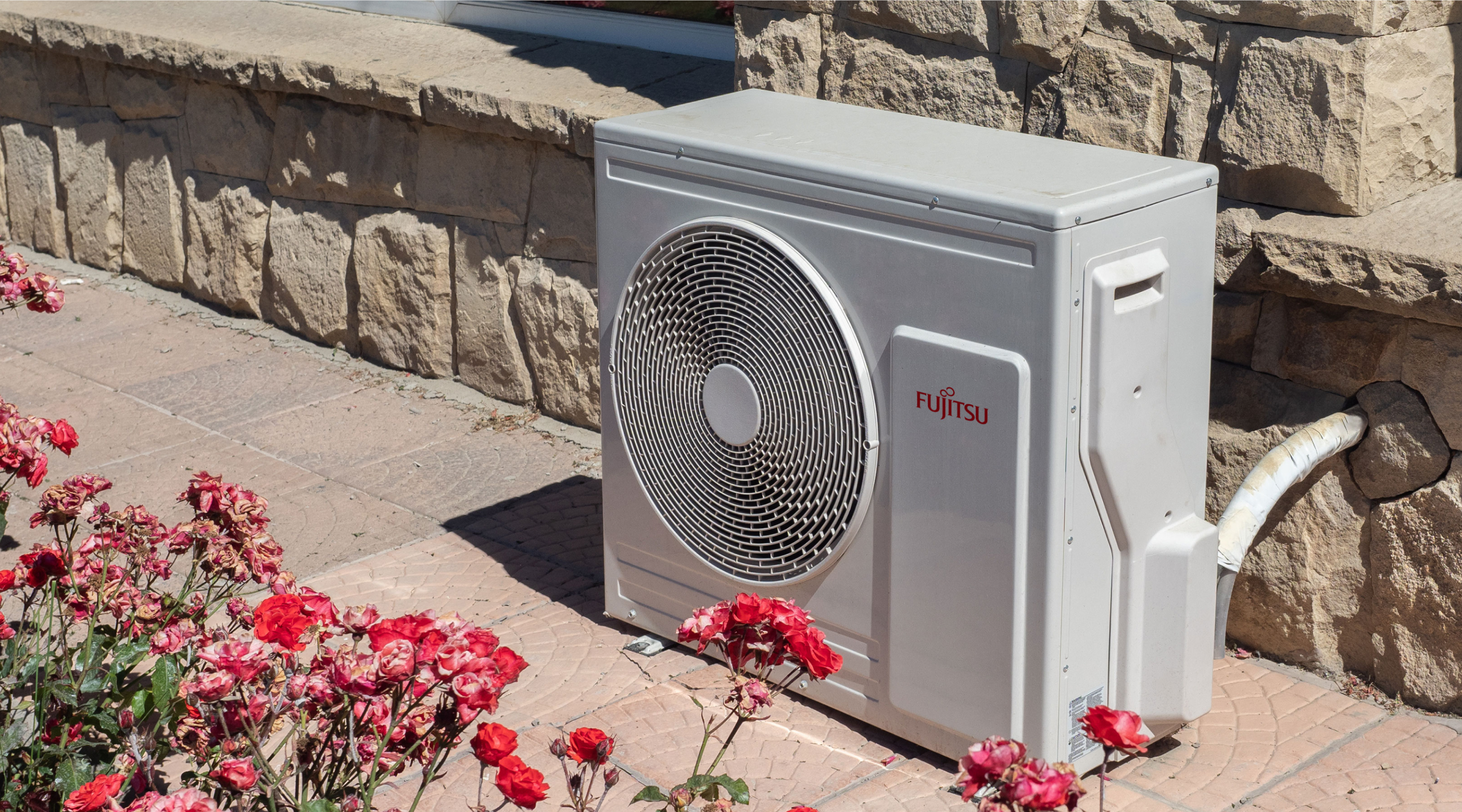 Fujitsu heat pump in spring